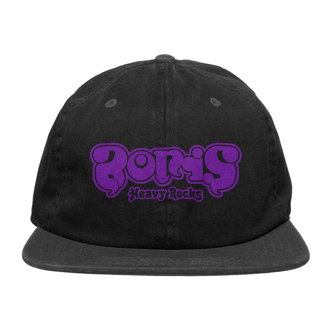 Boris "Heavy Rocks: Purple Logo" Black Dad Hat