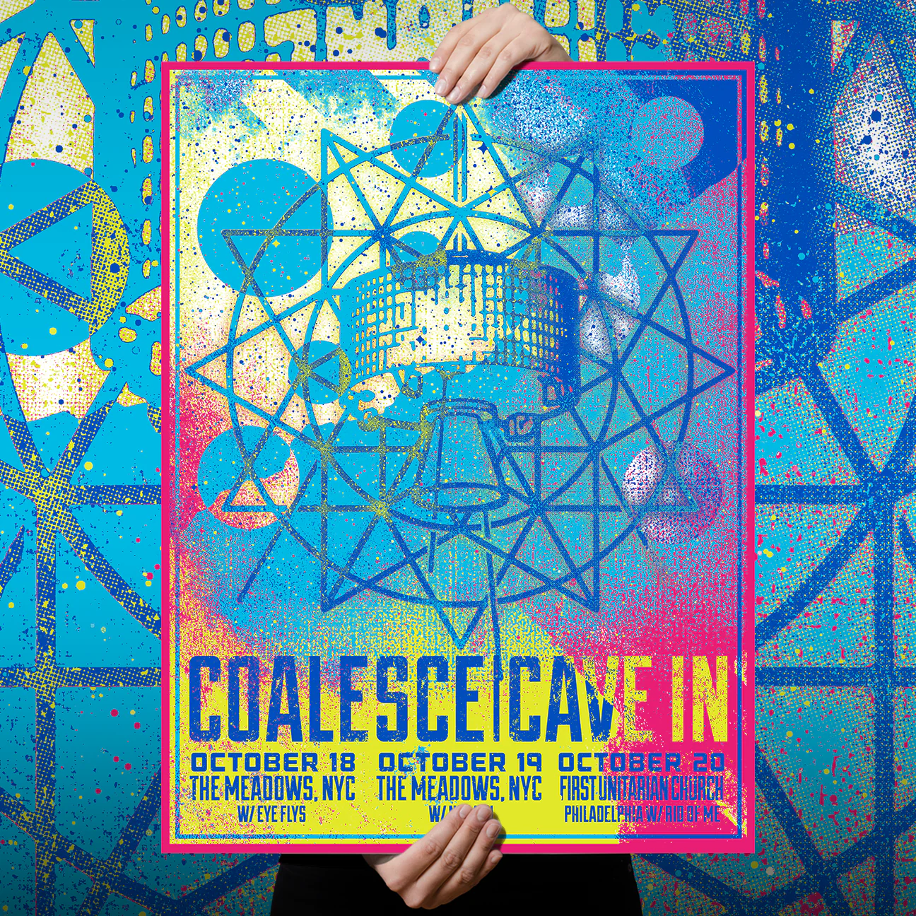 Cave In & Coalesce "New York City" Giclee Print