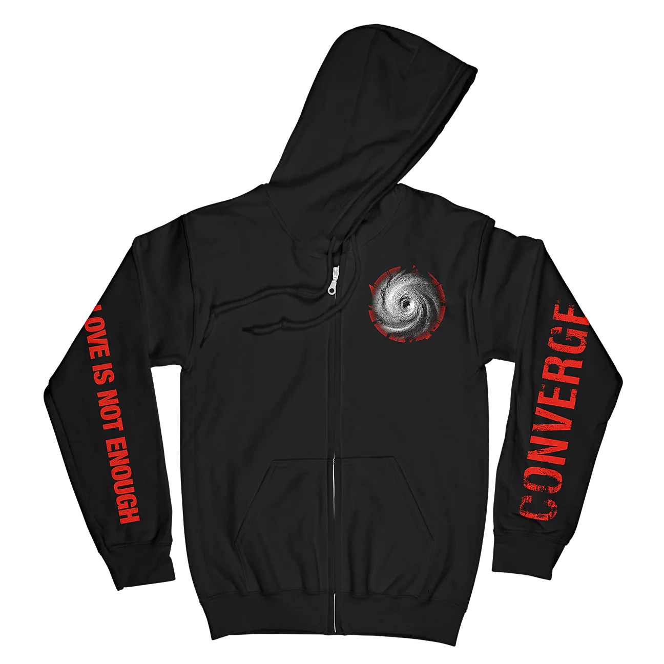 Converge "Eye to Eye" Premium Black Zip Up Sweatshirt - Image 2