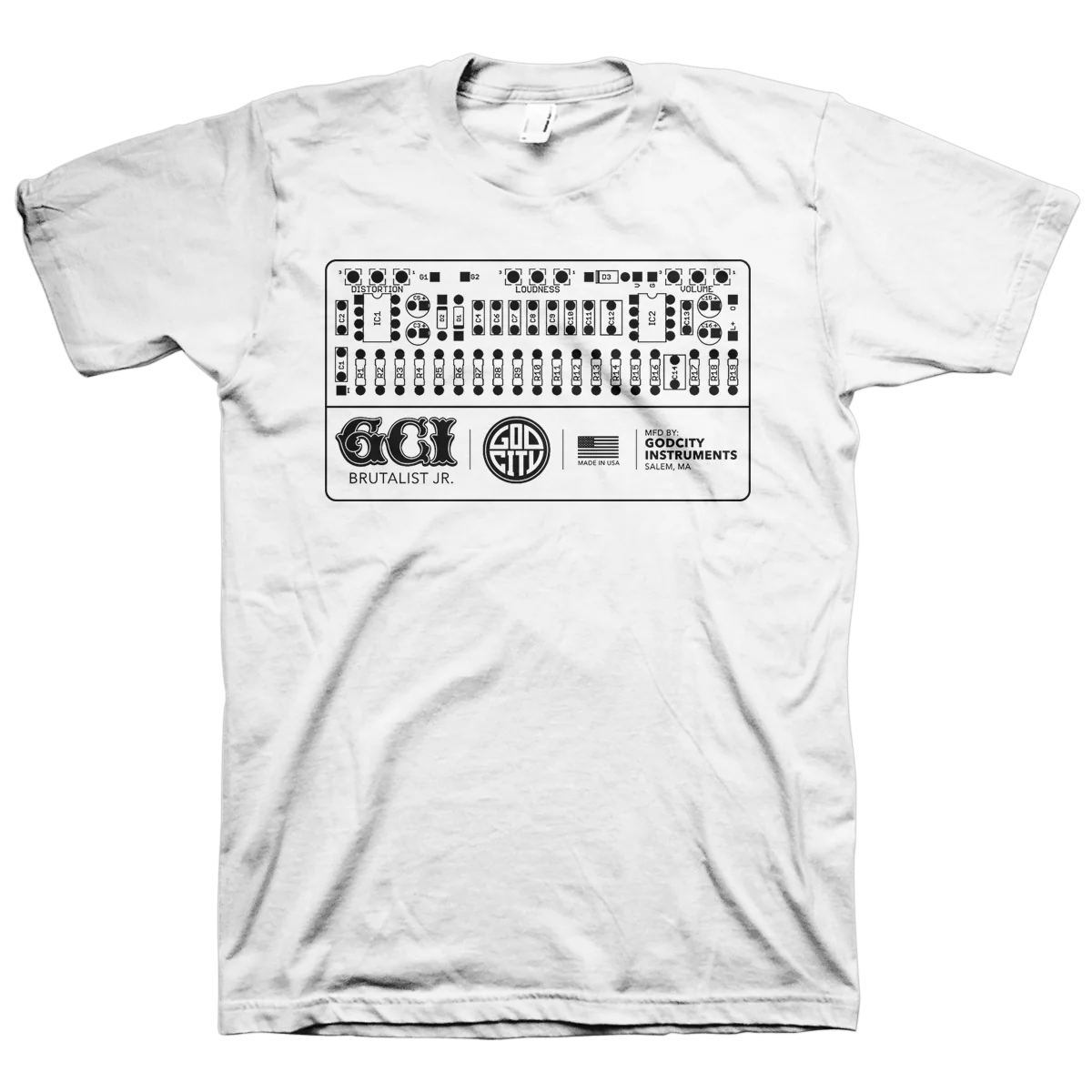 Godcity "Circuit Board" White T-Shirt