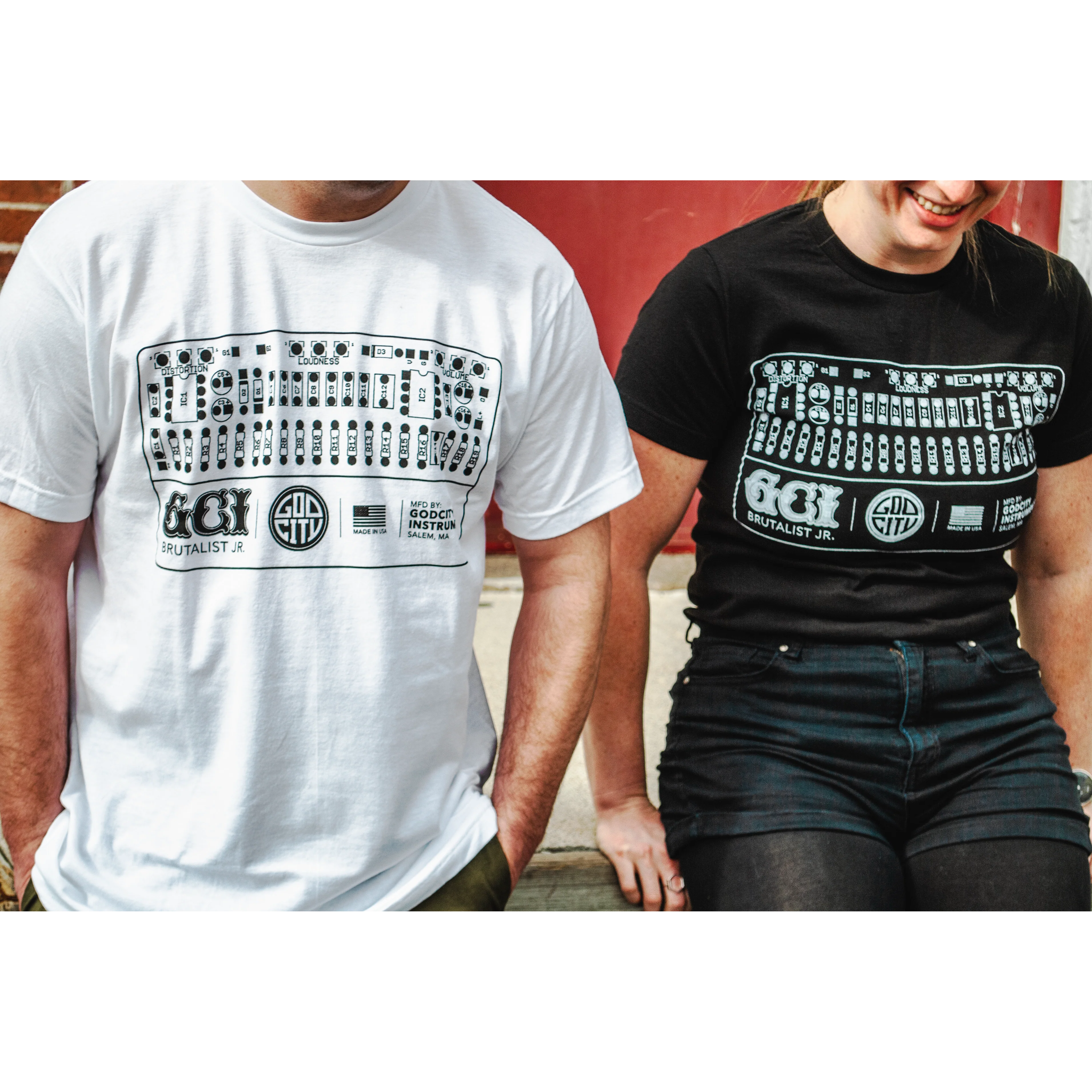 Godcity "Circuit Board" White T-Shirt - Image 3