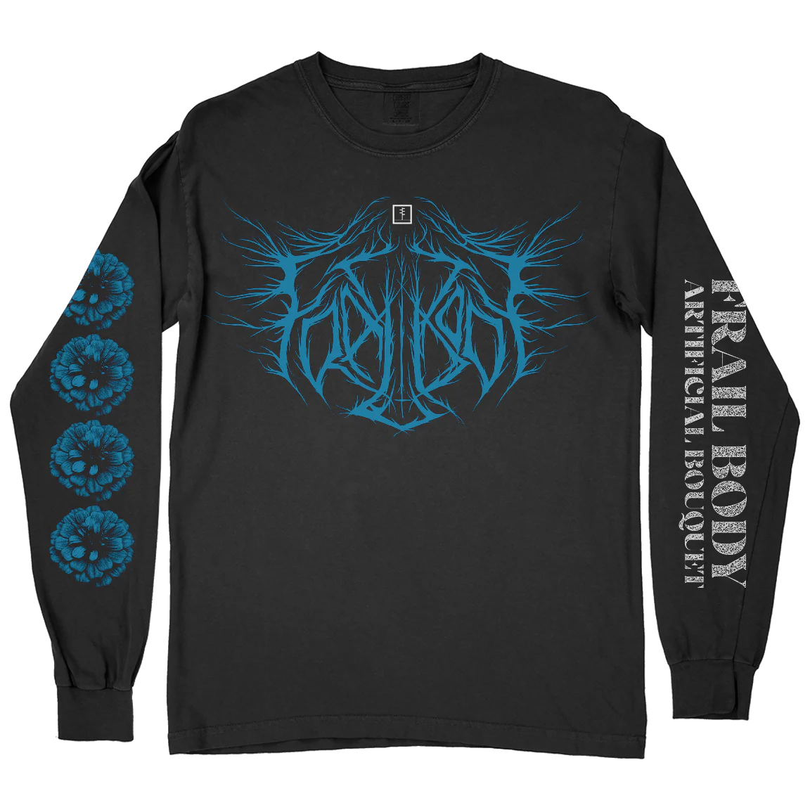 Frail Body "Artificial Bouquet: Logo" Premium Black Longsleeve - Image 2