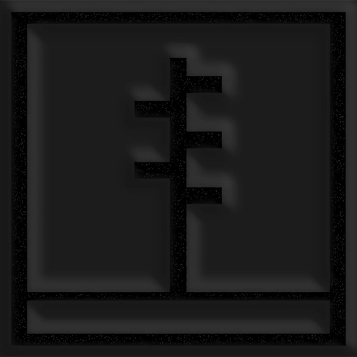 Frail Body "Symbol" Black Dyed Nickel Enamel Pin - Image 2
