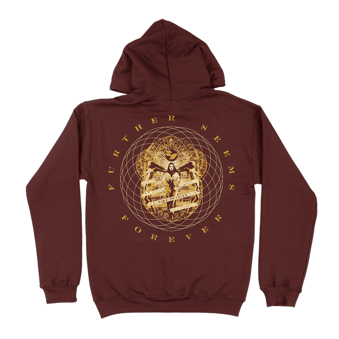 Further Seems Forever "Hide Nothing" Maroon Hooded Sweatshirt - Image 3
