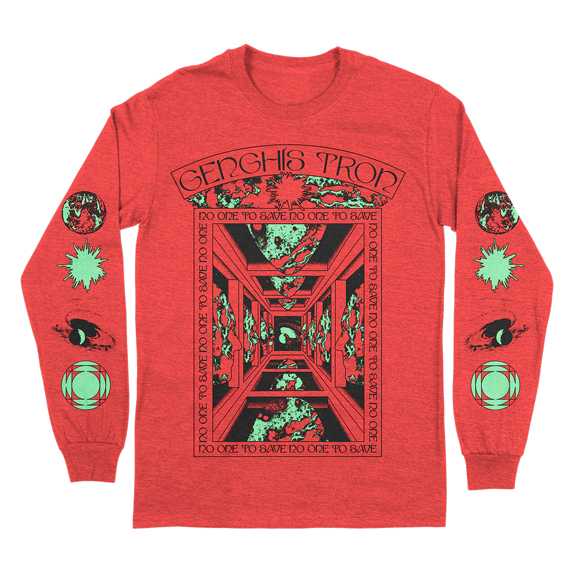 Genghis Tron "Great Mother" Heather Red Longsleeve