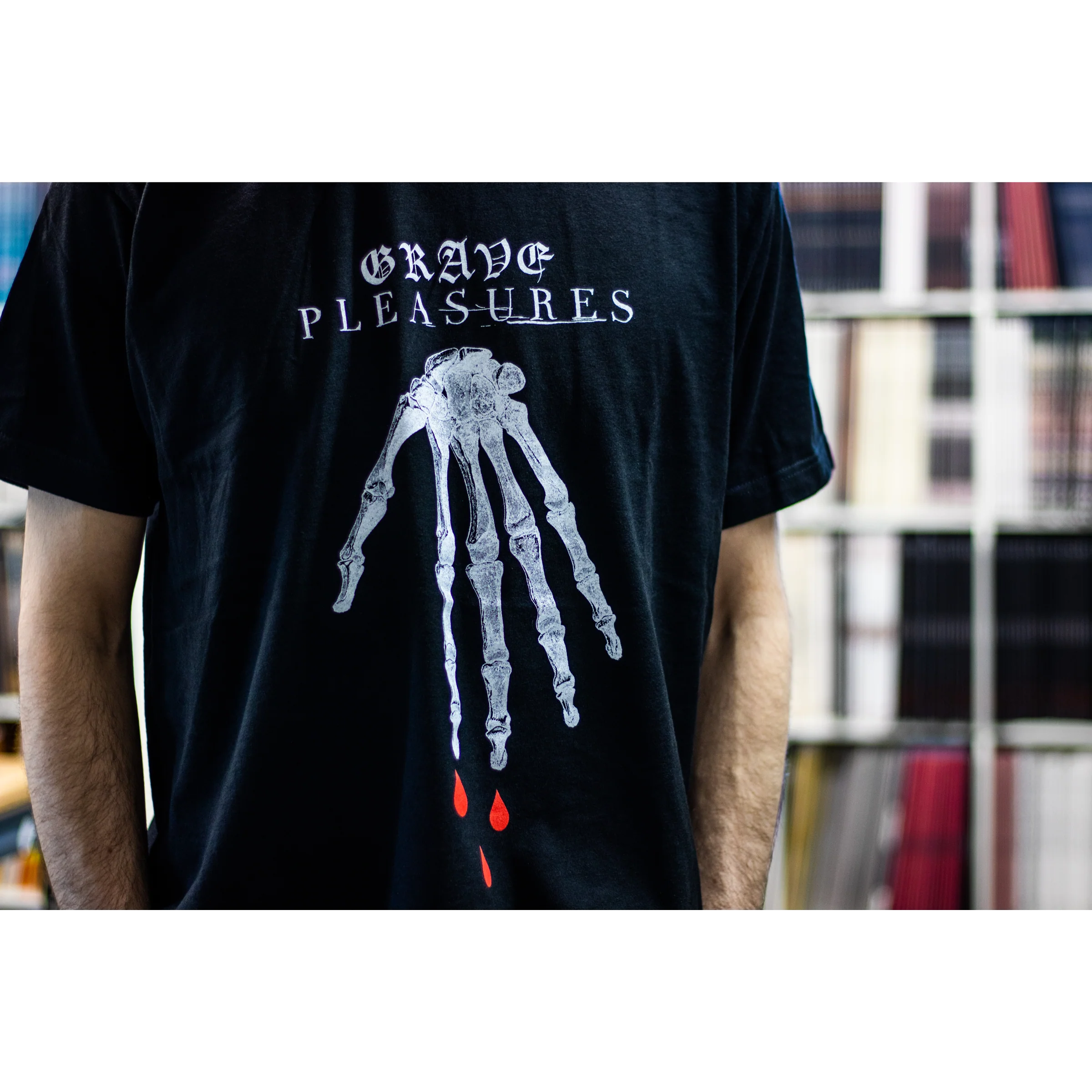 Grave Pleasures "Skeleton Hand" Black T-Shirt - Image 2