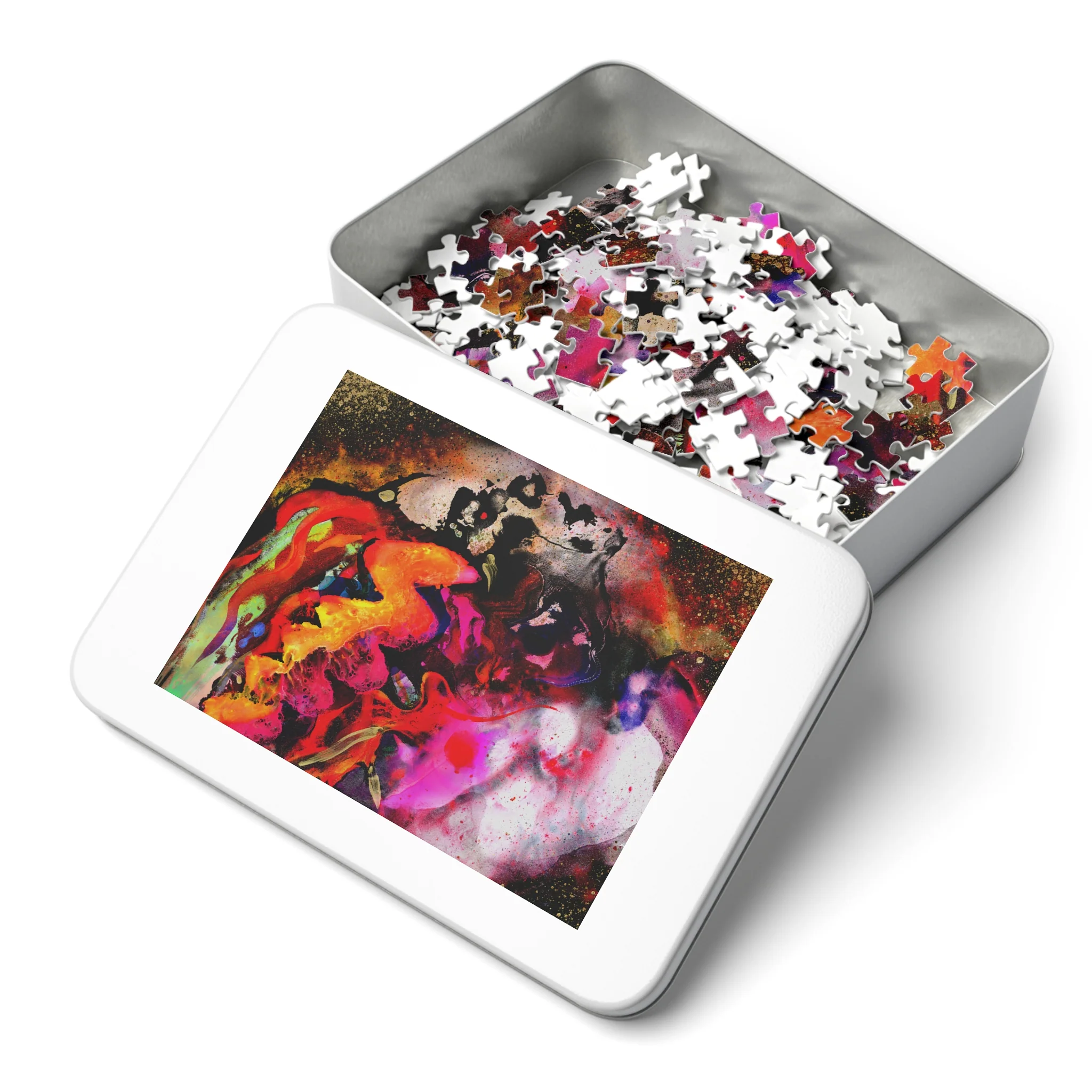 J. Bannon "Bride Of Frankenstein" Puzzle with Tin - Image 2