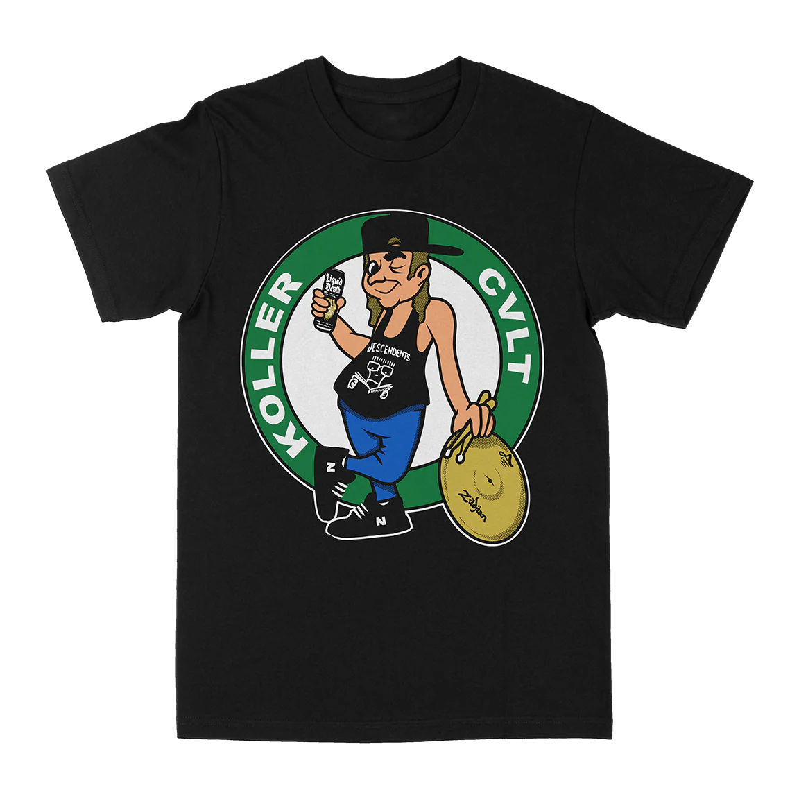 Koller Cvlt “Four Leaf Koller” Black T-Shirt