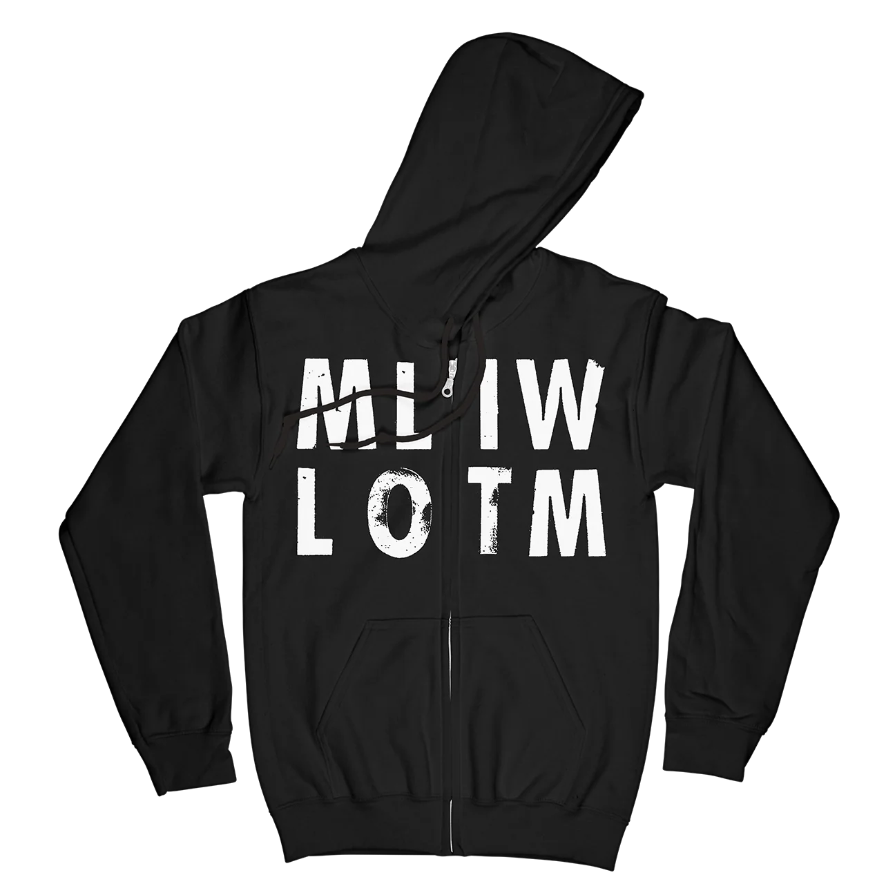 Modern Life Is War "Emily" Premium Black Zip-Up Sweatshirt - Image 2