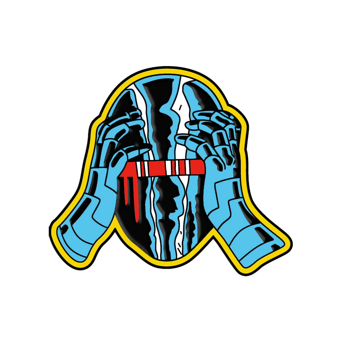 Nick Pyle "Freaking Out" Enamel Pin - Image 2