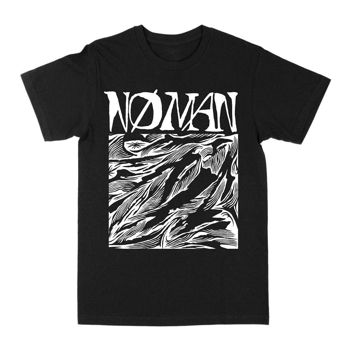 NØ MAN "Abstract" Black T-Shirt