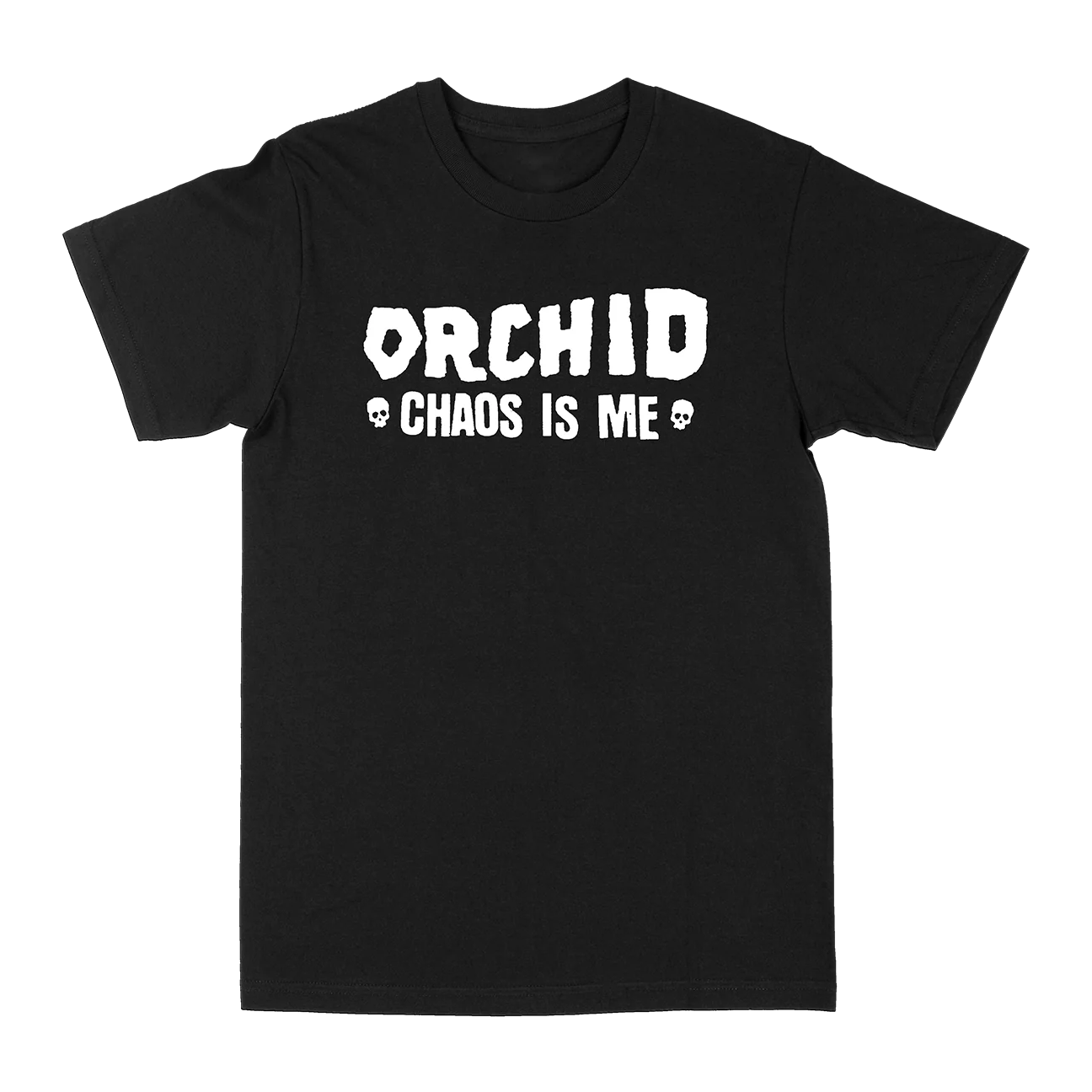 Orchid "Chaos Is Me: Two Skulls" Black T-Shirt