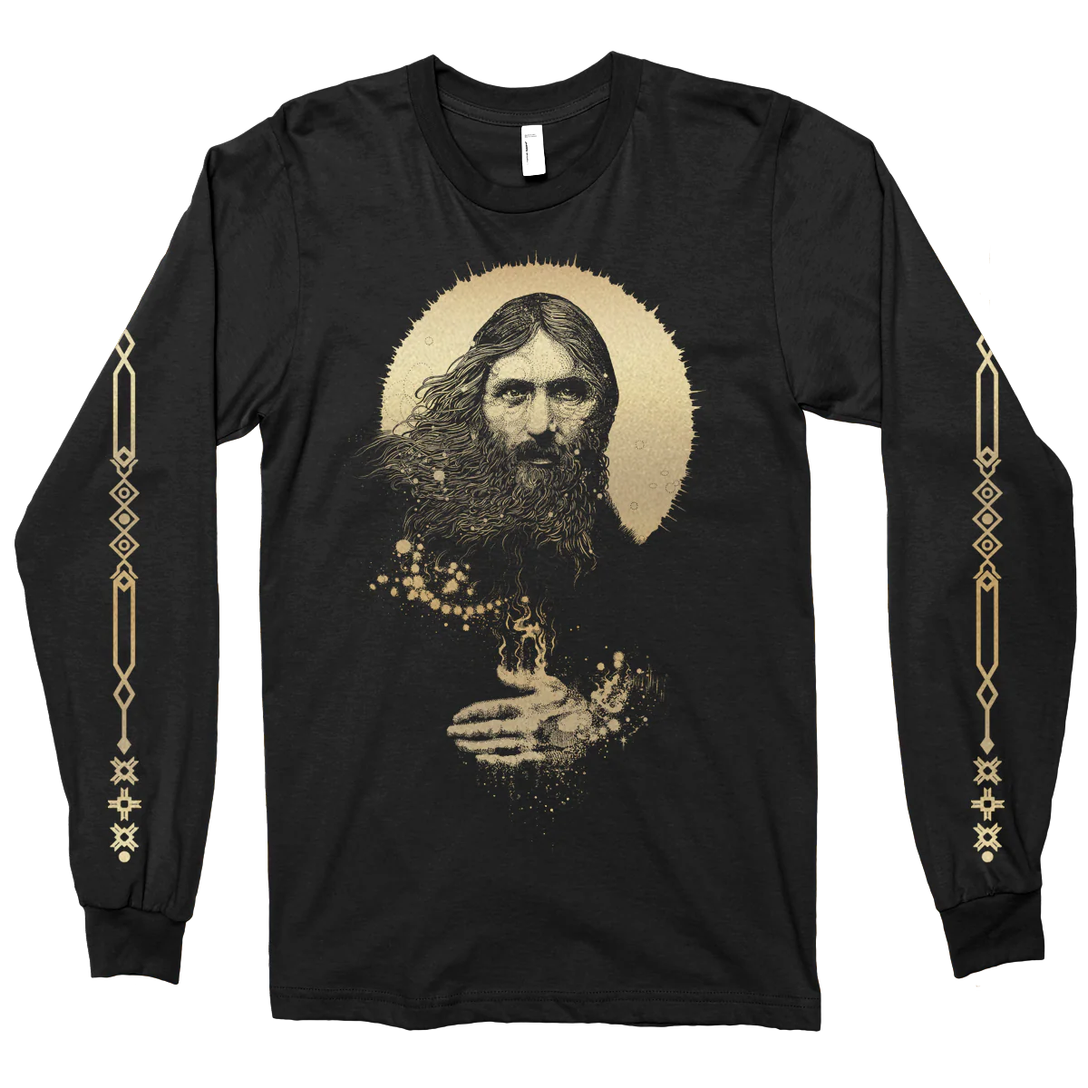 Richey Beckett "Black Gold: Rasputin" Black Longsleeve T-Shirt