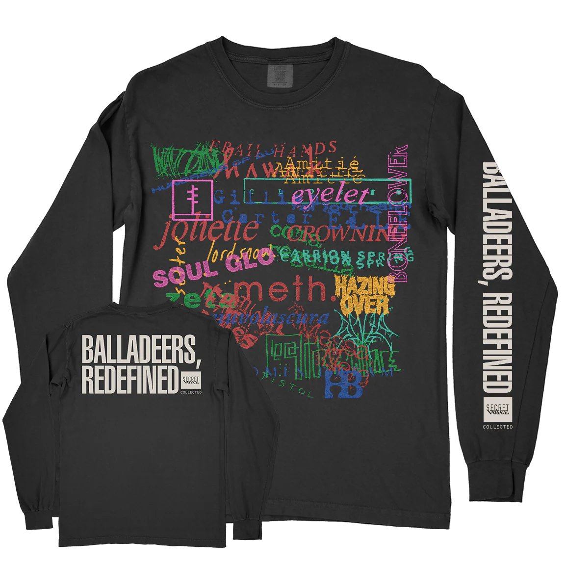 Secret Voice “Balladeers, Redefined” Premium Black Longsleeve