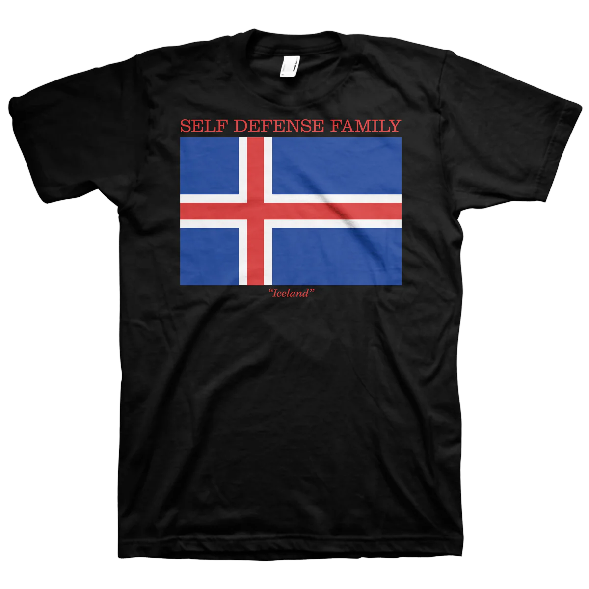 Self Defense Family "Iceland" Black T-Shirt