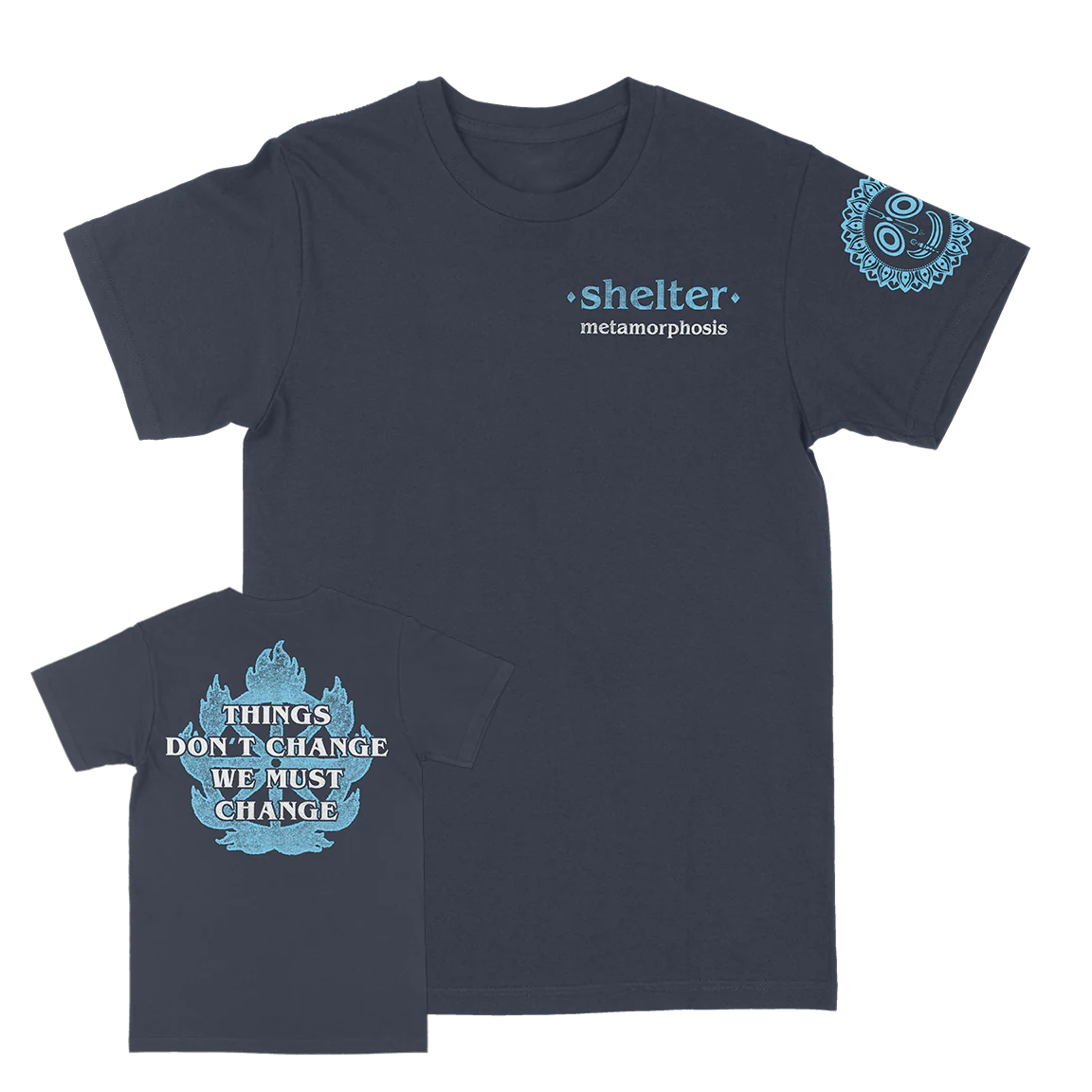 Shelter "Metamorphosis T-Shirt" Navy Blue T-Shirt