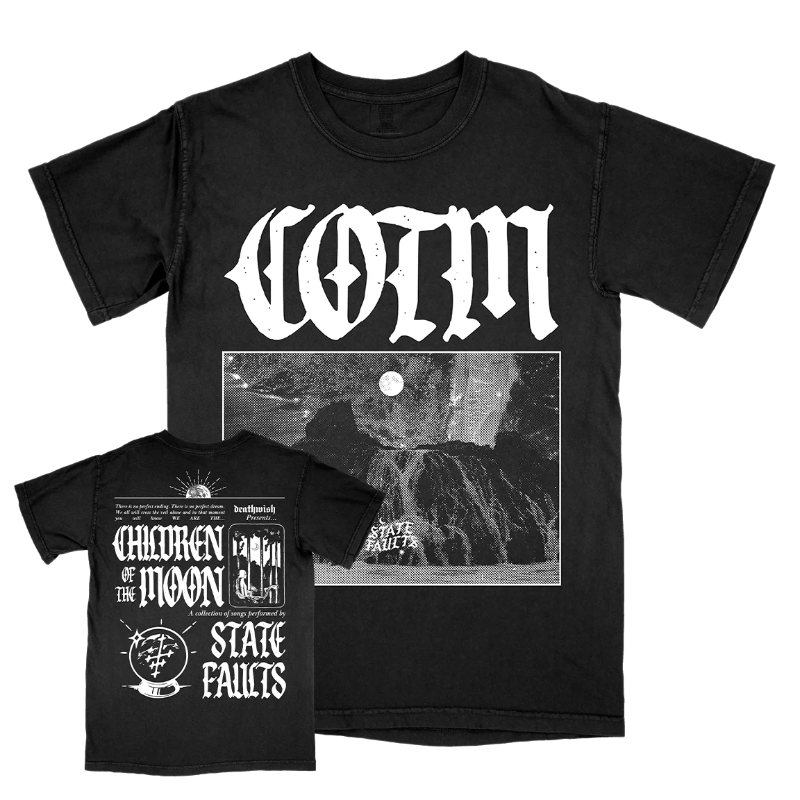 State Faults "Children Of The Moon" Black Premium T-Shirt