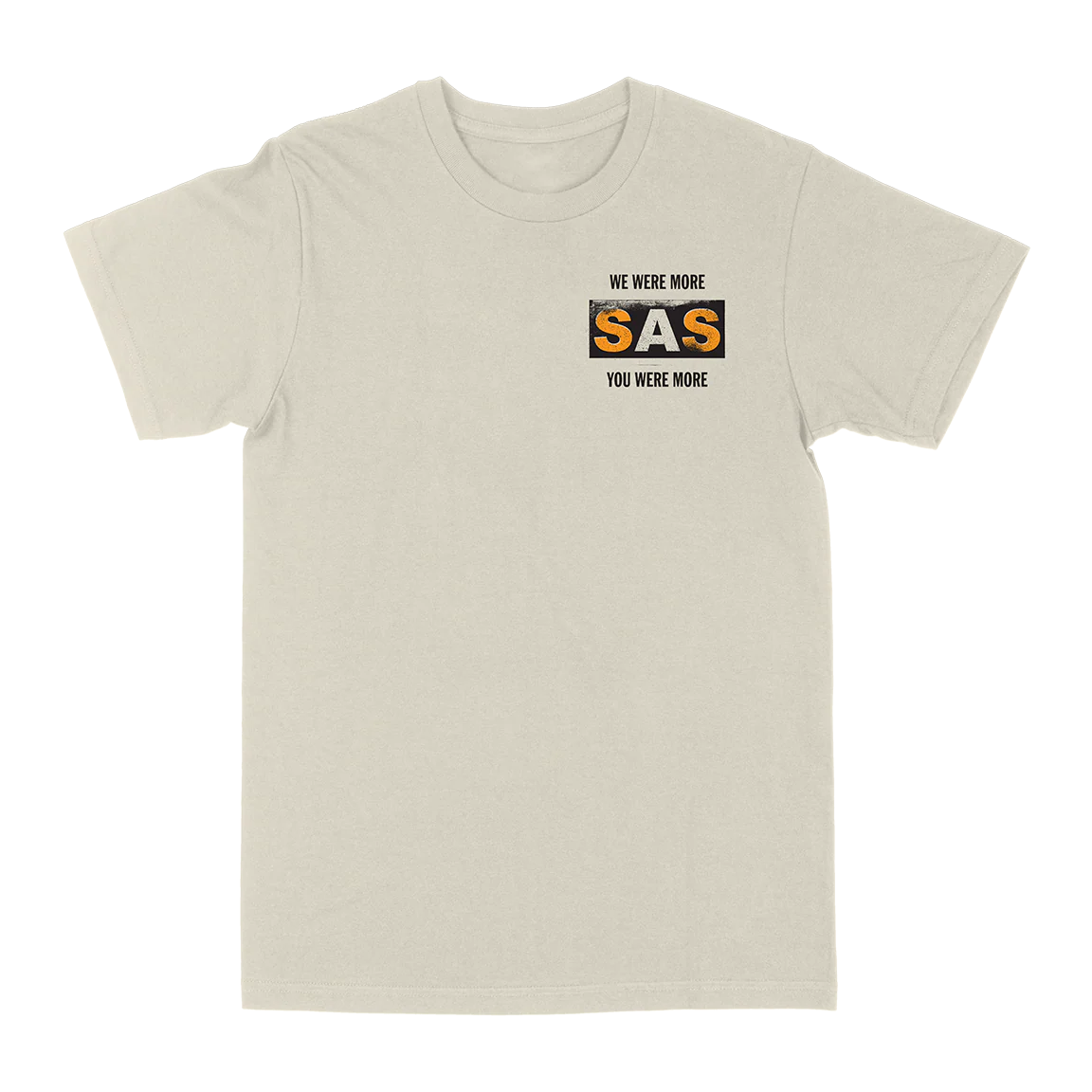 Stretch Arm Strong "For The Record" Natural T-Shirt - Image 2