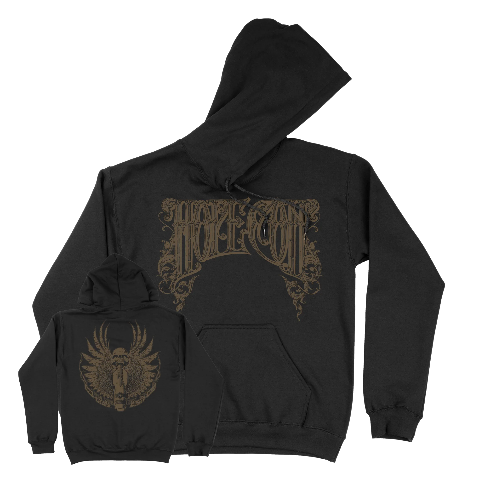 The Hope Conspiracy "Crest: Gold" Black Hooded Sweatshirt
