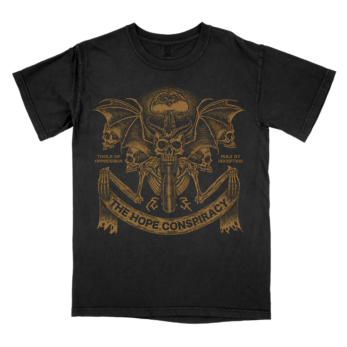 The Hope Conspiracy "Tools Of Oppression: Gold" Black Premium T-Shirt