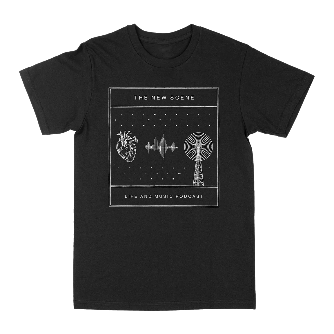 The New Scene "Life Is Music" Black T-Shirt