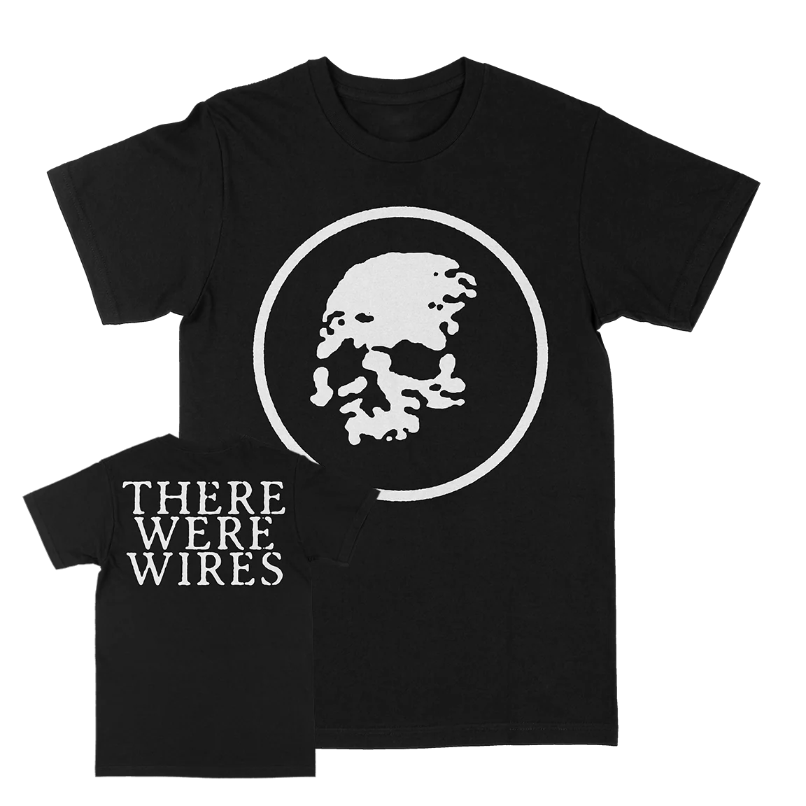 There Were Wires "Circle Skull" Black T-Shirt