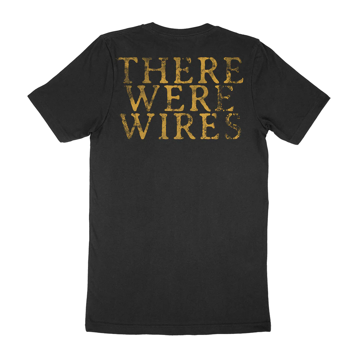 There Were Wires “Gold Skull” Black T-Shirt - Image 3