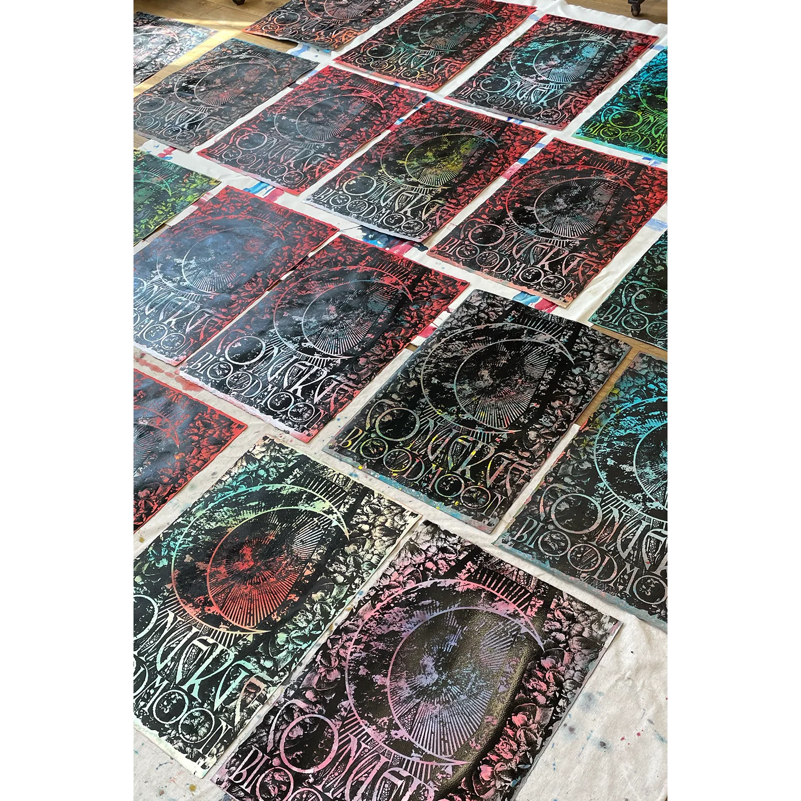 Thomas Hooper x J. Bannon "Converge Bloodmoon" Mixed Media Print - Image 4