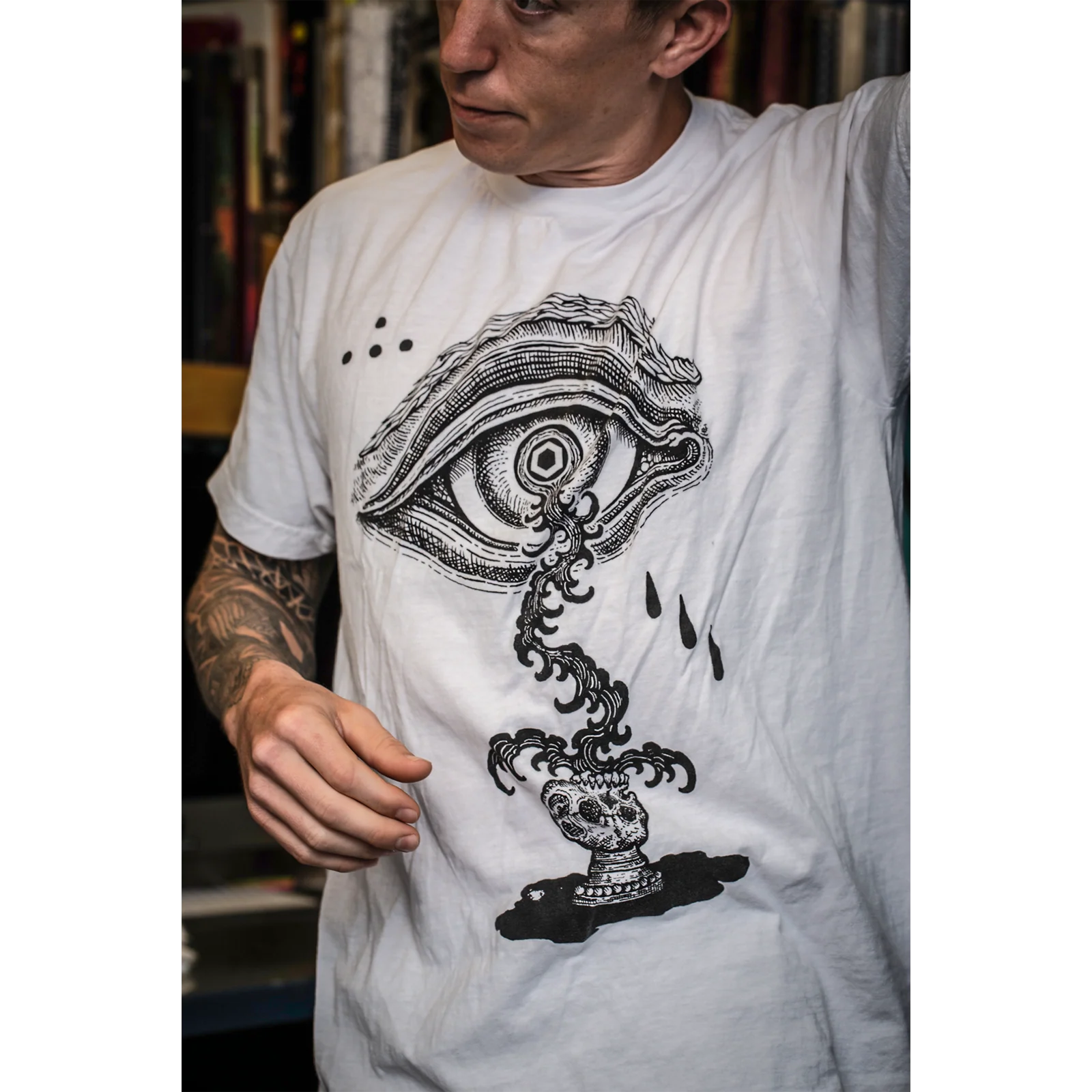Thomas Hooper "Singularity Dream" White T-Shirt - Image 2