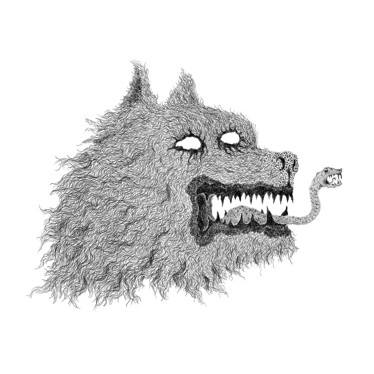 VBERKVLT "Wolf Snake" Giclee Print - Image 2