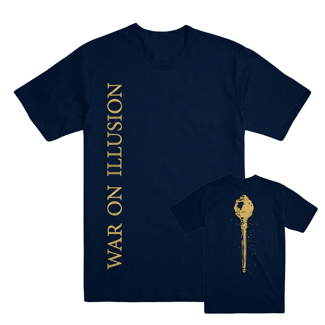 War On Illusion Magazine "Logo" Navy T-Shirt
