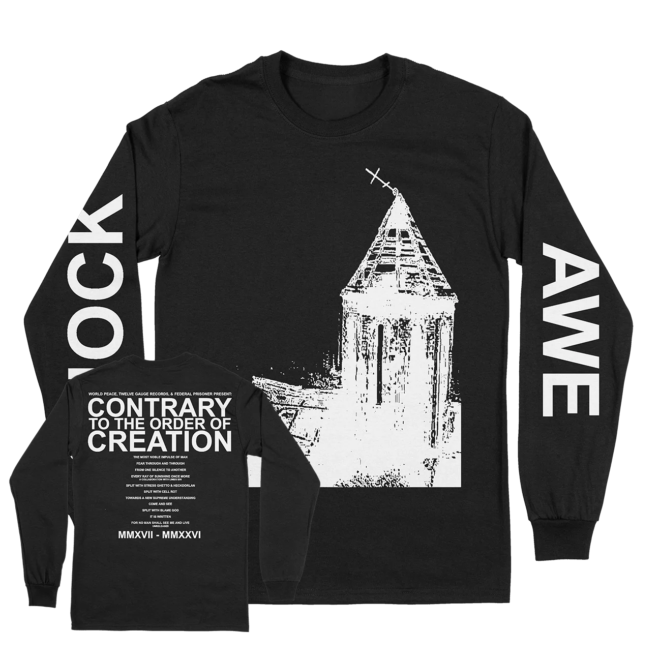 World Peace "Shock / Awe" Black Longsleeve